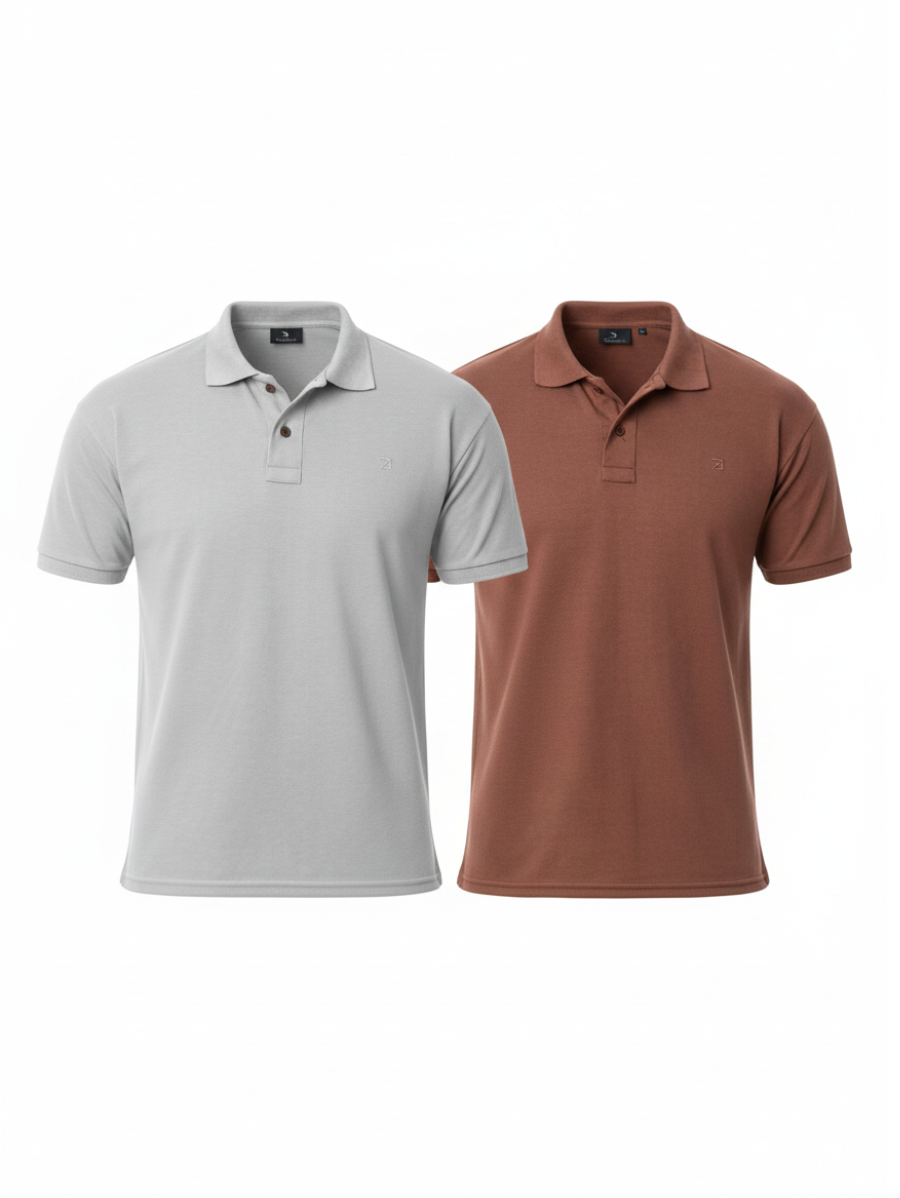 Kit 2 Camisas Polo Masculina Piquet Slim Premium | Ferrara Milano