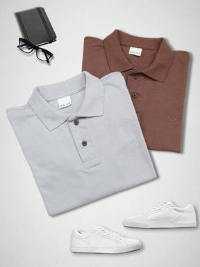 Kit 2 Camisas Polo Masculina Piquet Slim Premium | Ferrara Milano