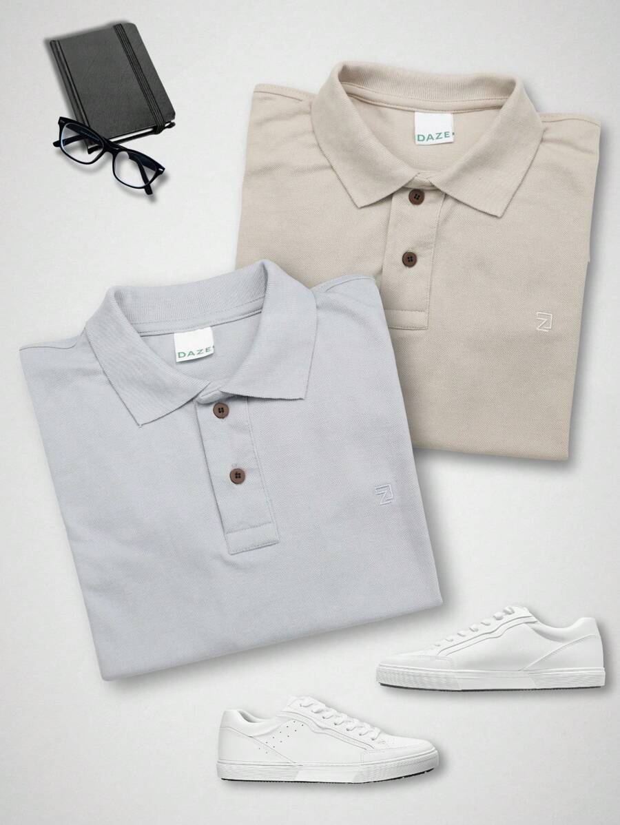 Kit 2 Camisas Polo Masculina Piquet Slim Premium | Ferrara Milano