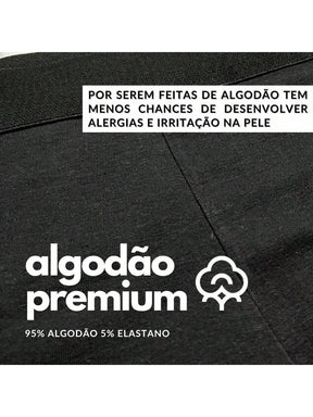 Kit 5 Cuecas Boxer Firenze | Algodão Premium Confortável