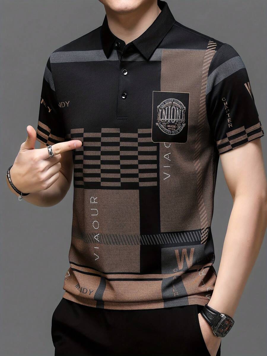 Polo Veneza Silk Ice Xadrez | Manga Curta Premium