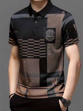 Polo Veneza Silk Ice Xadrez | Manga Curta Premium