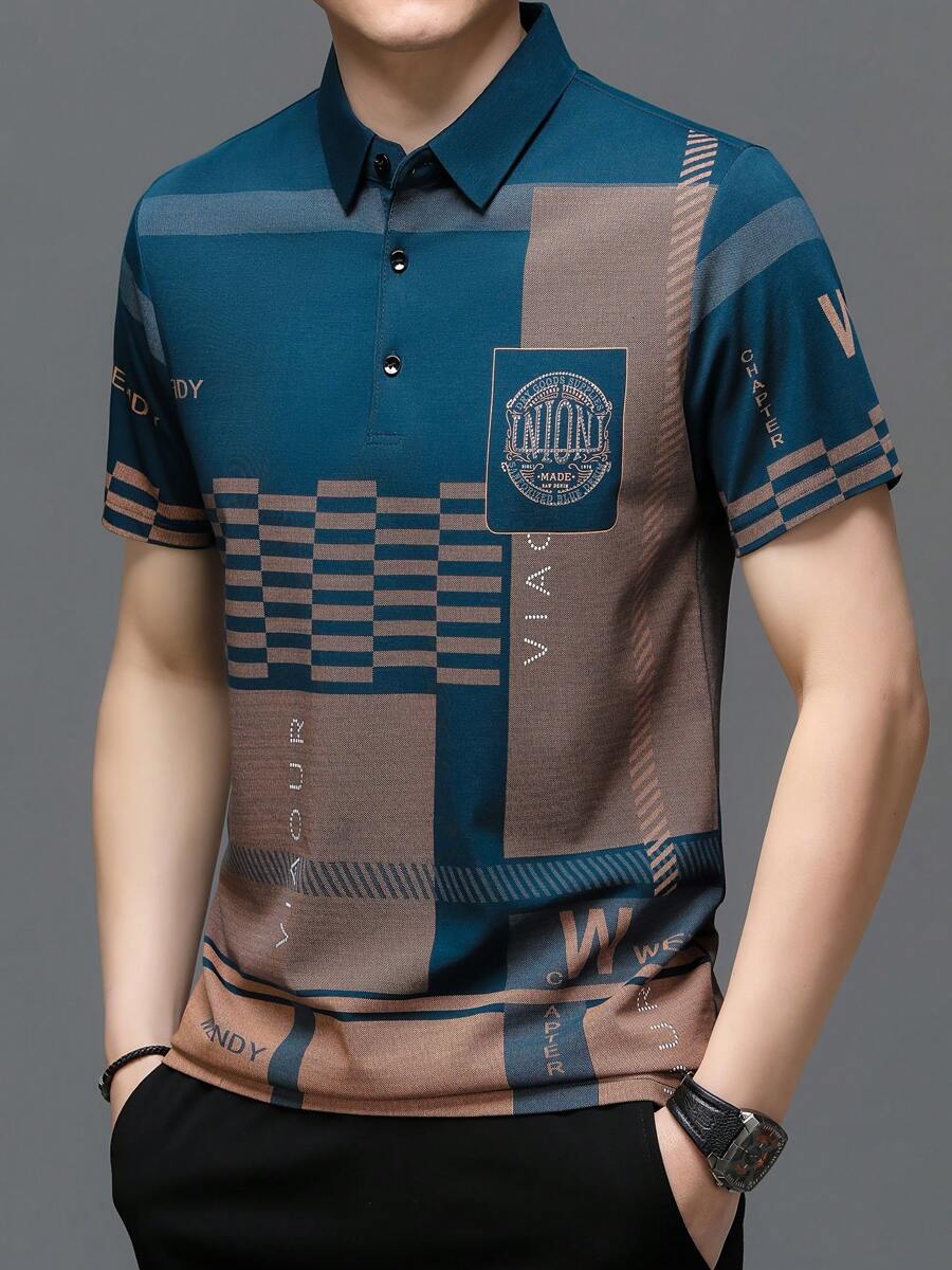 Polo Veneza Silk Ice Xadrez | Manga Curta Premium