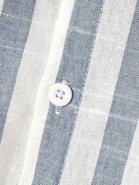 Camisa Linho Toscana Listrada | Algodão e Bloco de Cores