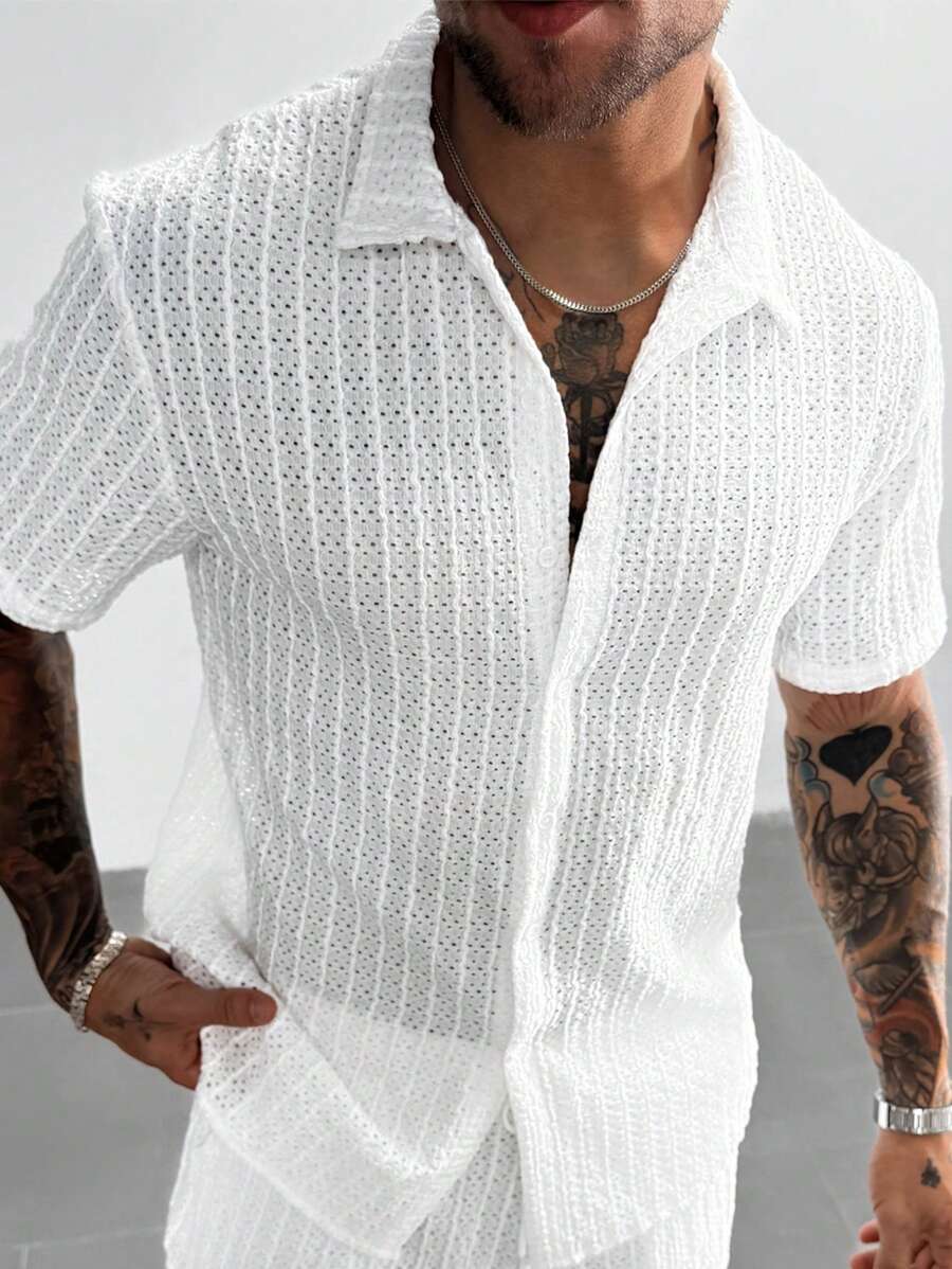 Camisa Verão Milano Texturizada | Qualidade Sartoriale
