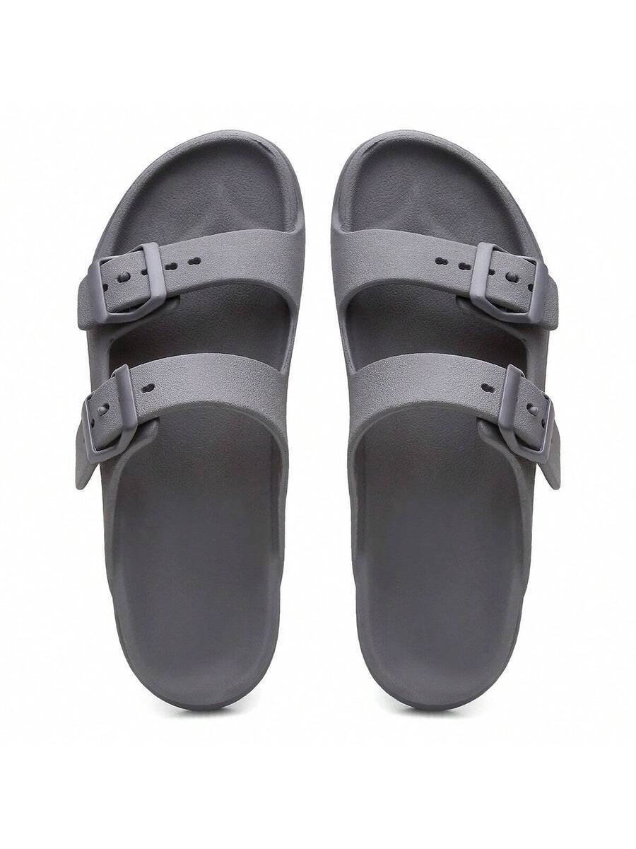 Sandália Slide Nuvem Modena | Fivela Quadrada Premium