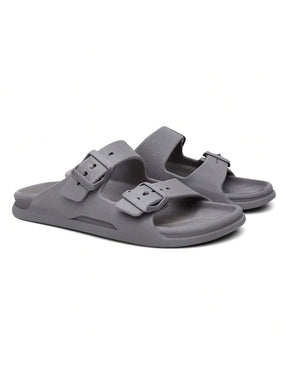 Sandália Slide Nuvem Modena | Fivela Quadrada Premium