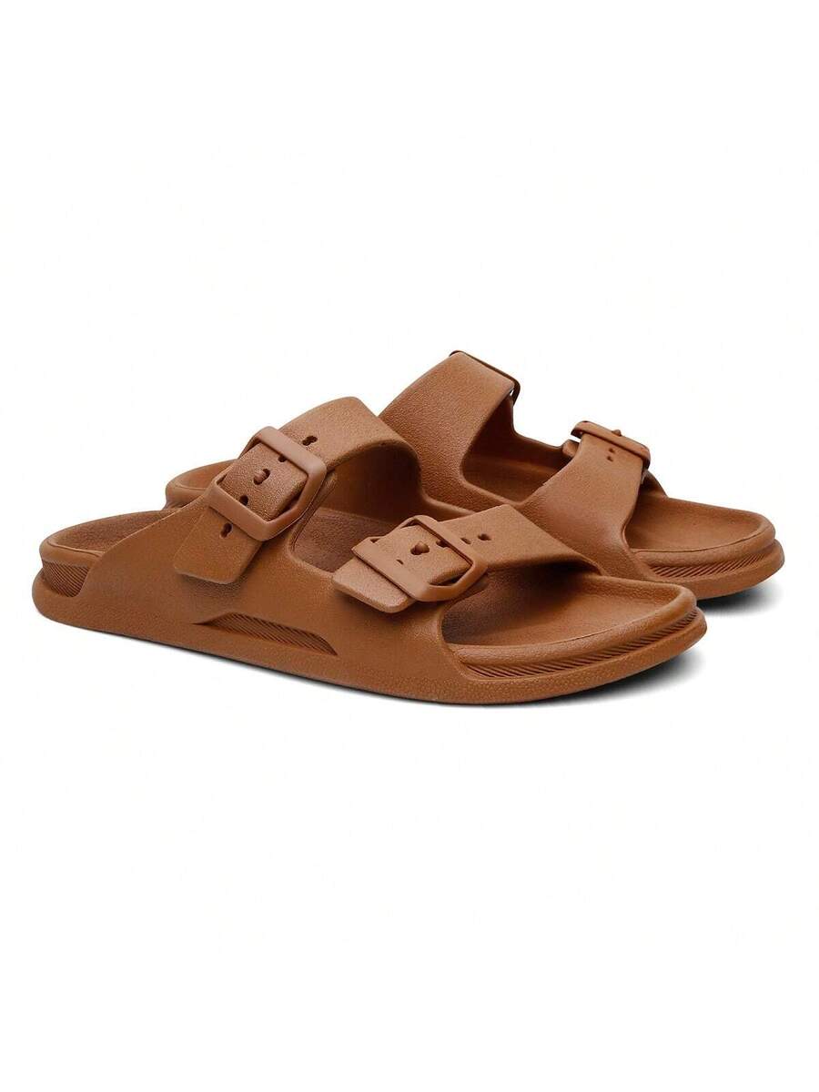 Sandália Slide Nuvem Modena | Fivela Quadrada Premium