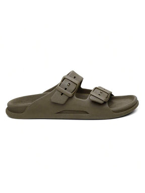 Sandália Slide Nuvem Modena | Fivela Quadrada Premium