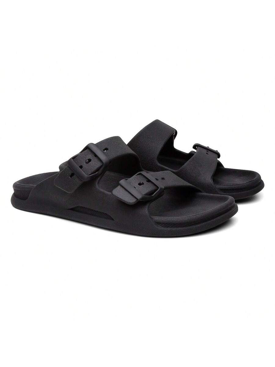 Sandália Slide Nuvem Modena | Fivela Quadrada Premium