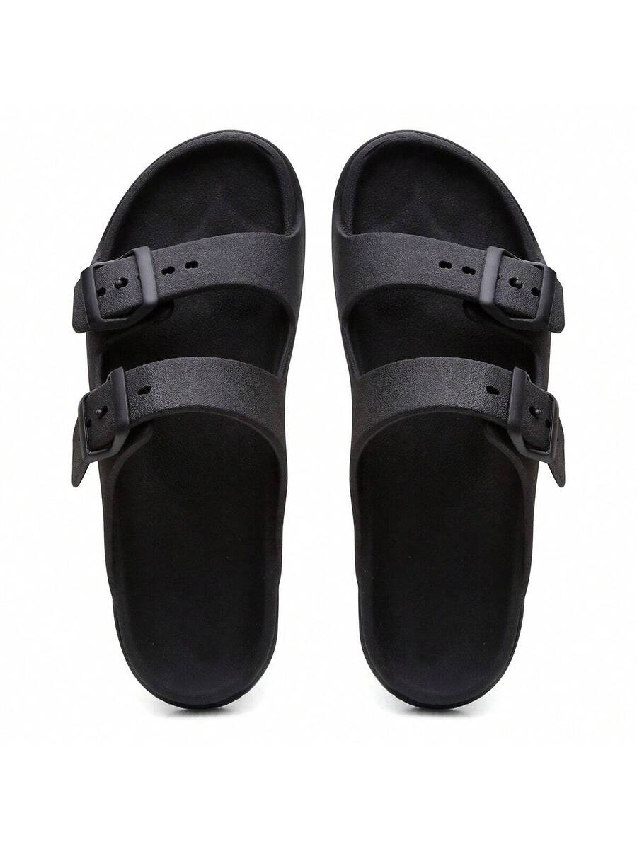 Sandália Slide Nuvem Modena | Fivela Quadrada Premium