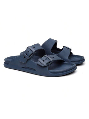 Sandália Slide Nuvem Modena | Fivela Quadrada Premium