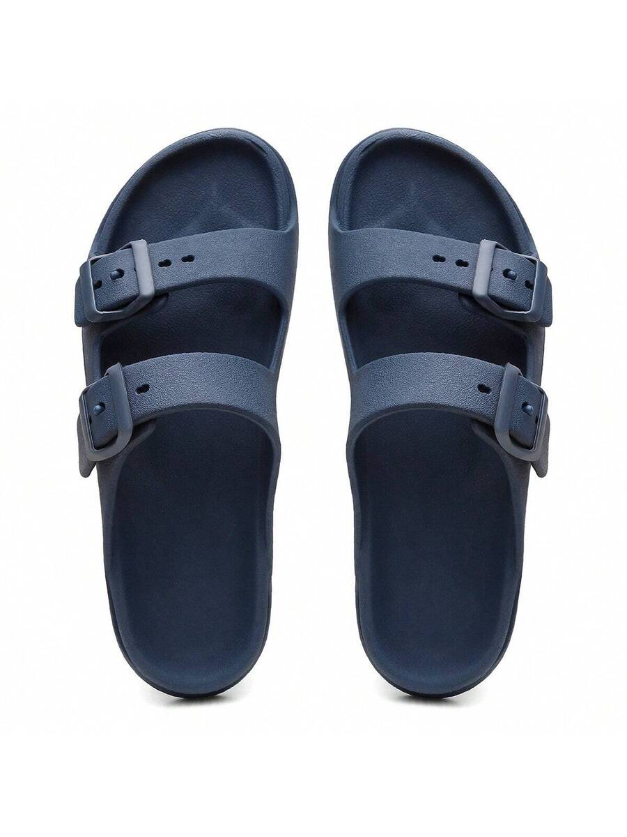 Sandália Slide Nuvem Modena | Fivela Quadrada Premium