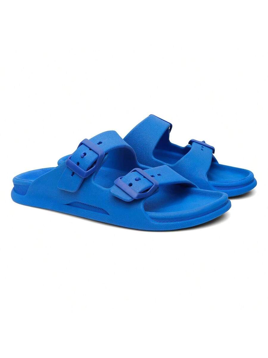 Sandália Slide Nuvem Modena | Fivela Quadrada Premium