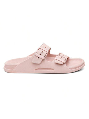 Sandália Slide Nuvem Modena | Fivela Quadrada Premium