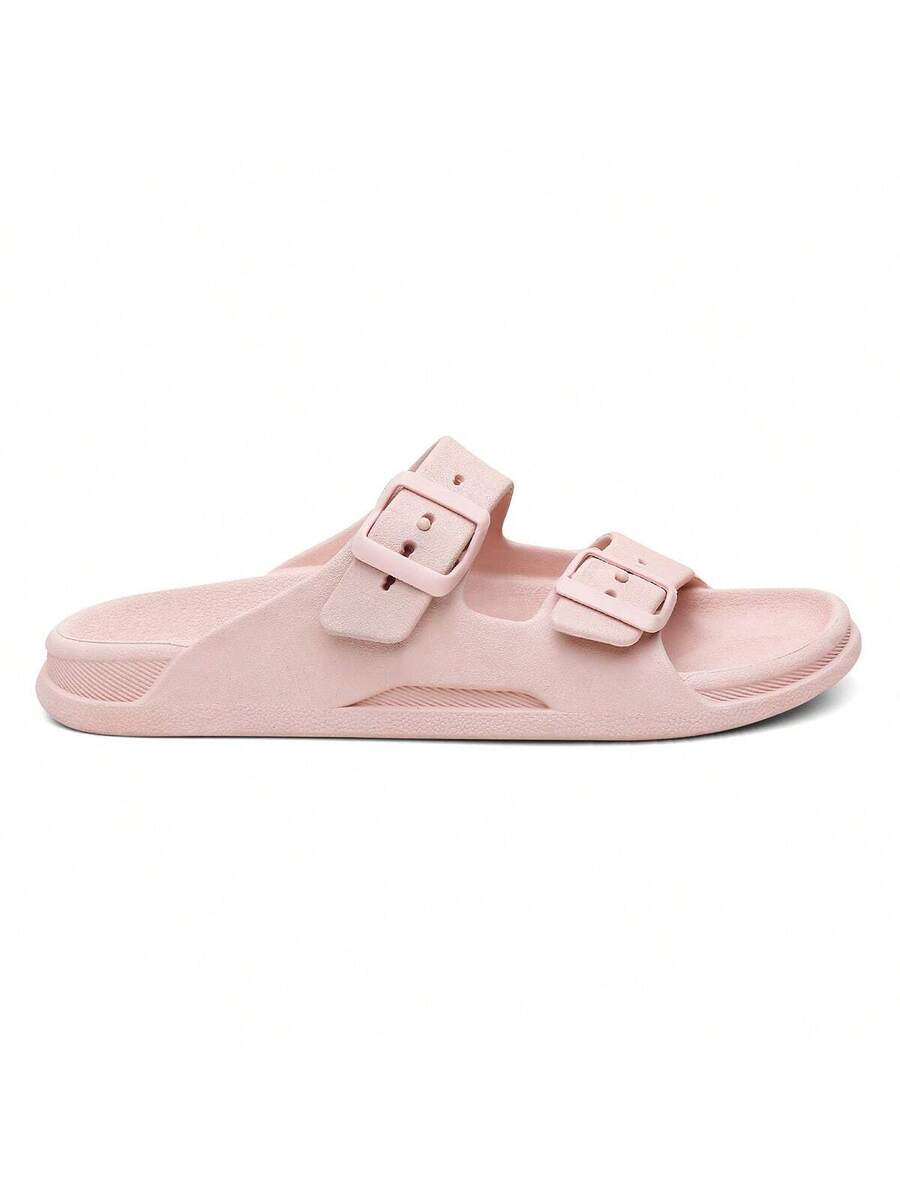 Sandália Slide Nuvem Modena | Fivela Quadrada Premium