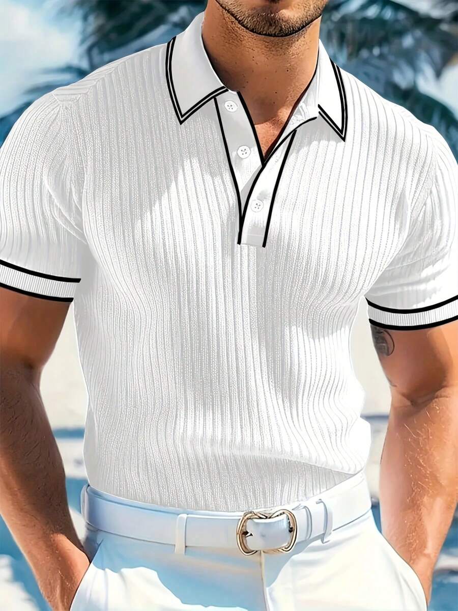 Polo Casual Masculina Estilo Europeu Gola Polo | Ferrara Milano