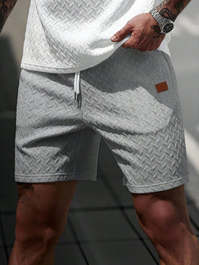 Shorts Jacquard Positano Favo de Mel | Couro e Canelado