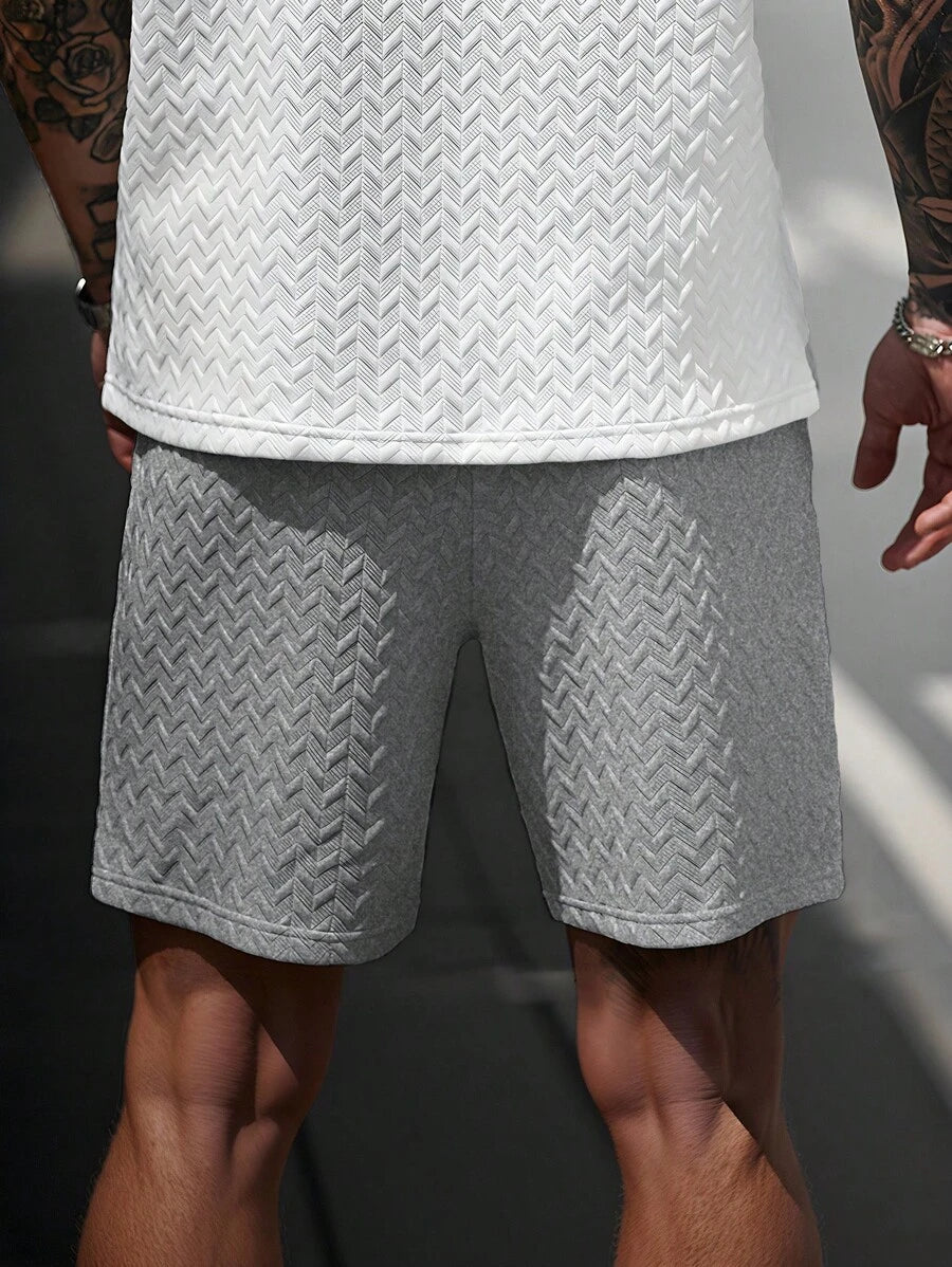 Shorts Jacquard Positano Favo de Mel | Couro e Canelado