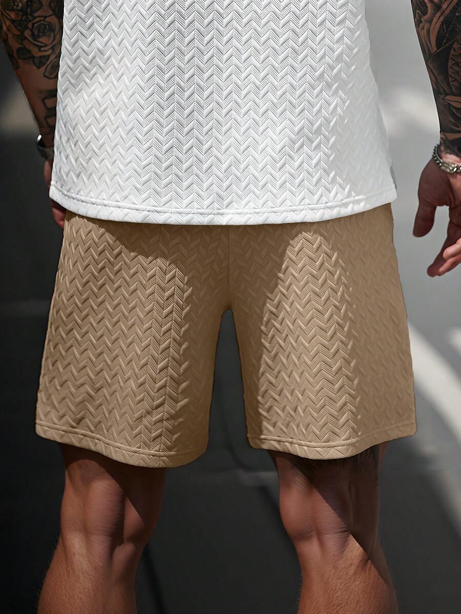 Shorts Jacquard Positano Favo de Mel | Couro e Canelado