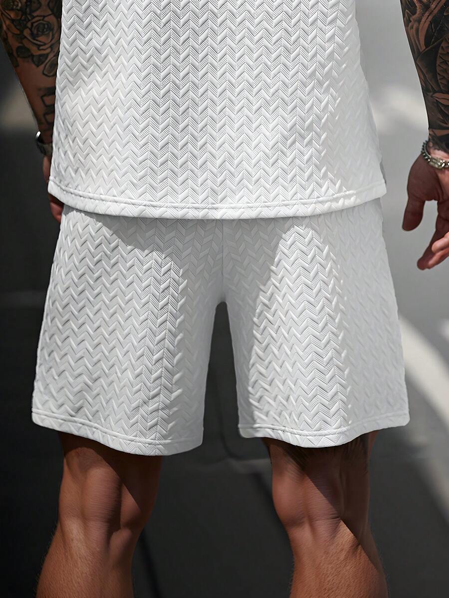 Shorts Jacquard Positano Favo de Mel | Couro e Canelado