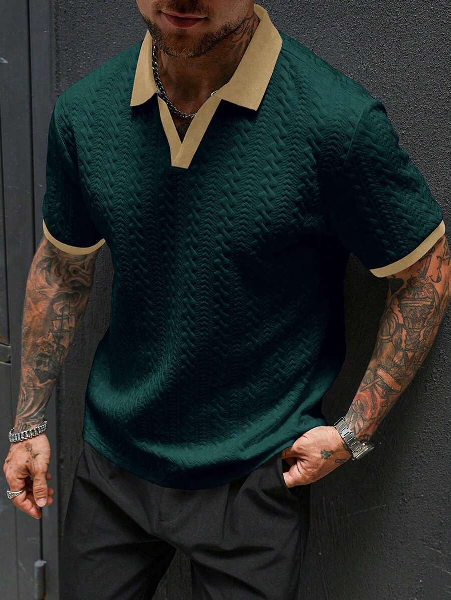 Polo Malha Contraste Firenze | Estilo Old Money