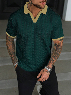 Polo Malha Contraste Firenze | Estilo Old Money