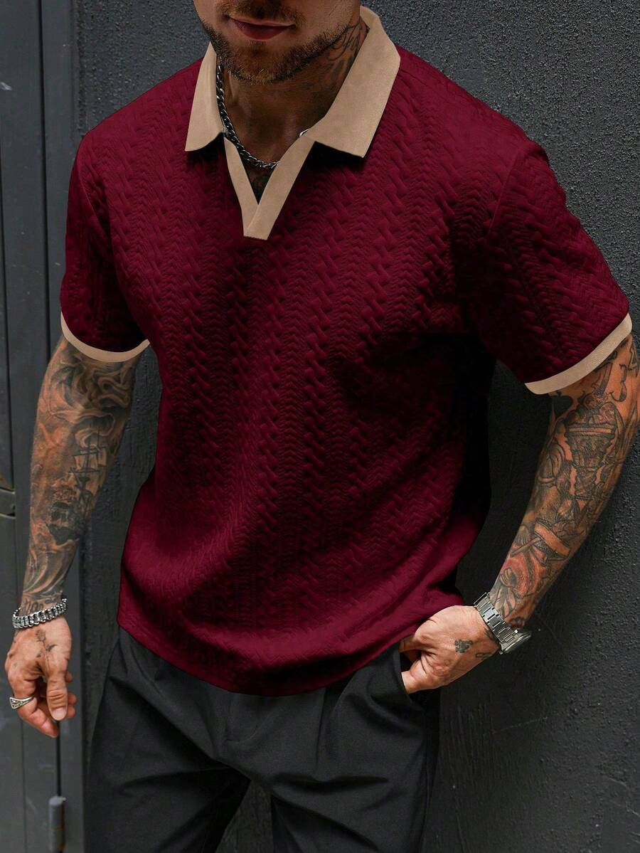 Polo Malha Contraste Firenze | Estilo Old Money