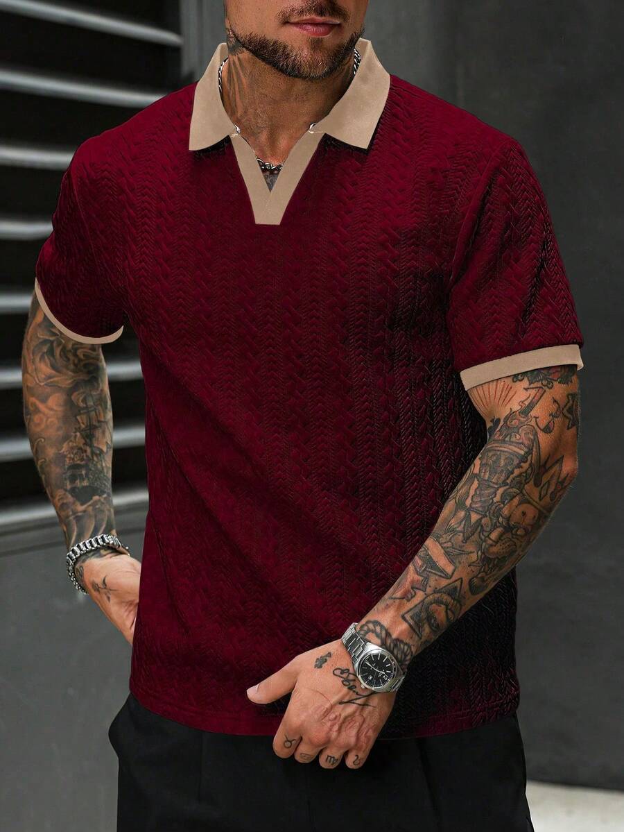 Polo Malha Contraste Firenze | Estilo Old Money