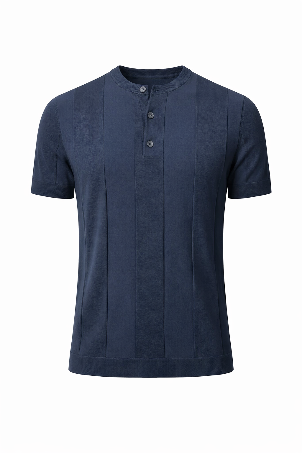 Camiseta Knit Texture – Minimalismo Europeu de Verão