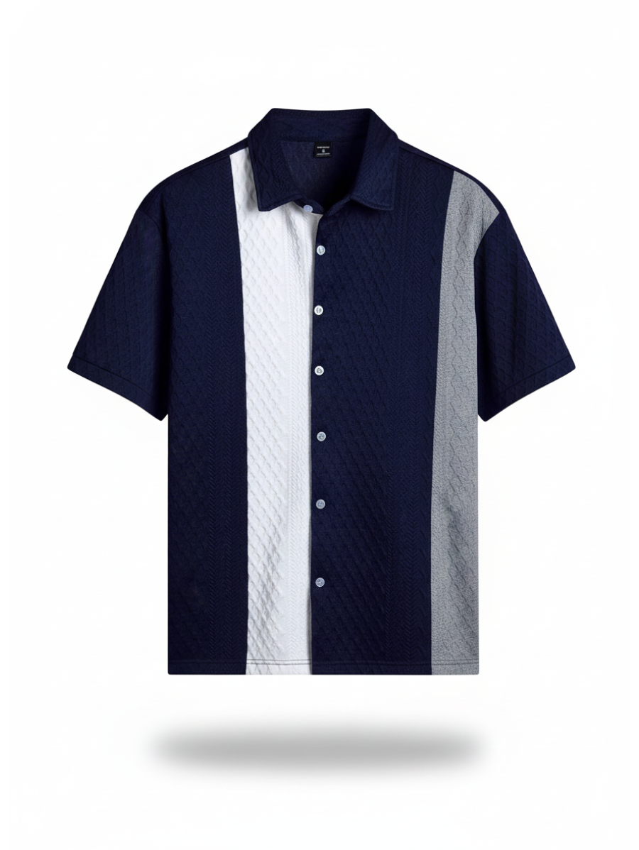 Camisa Masculina Ferrara Linen | Textura Italiana Premium