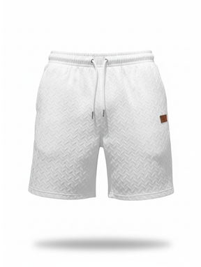 Shorts Jacquard Positano Favo de Mel | Couro e Canelado