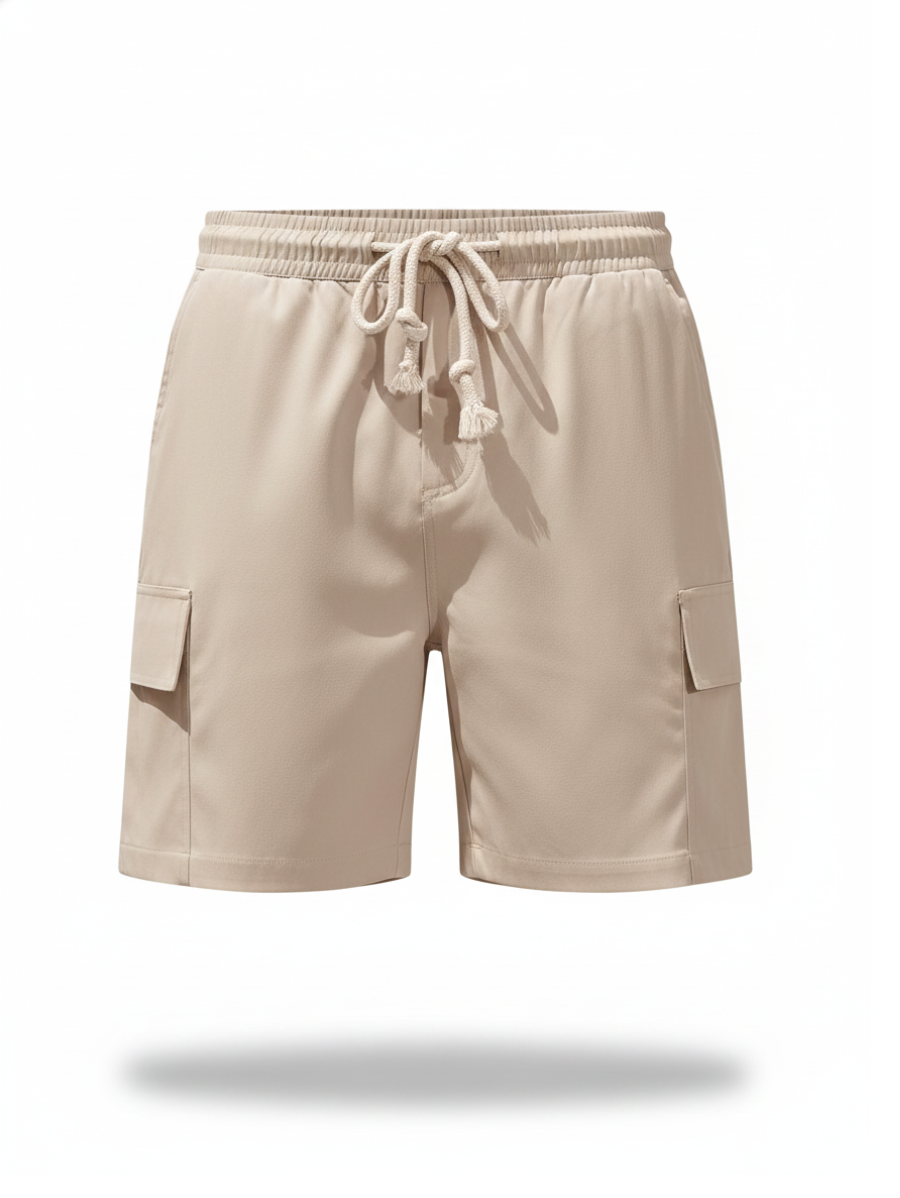 Shorts Cargo Esploratore | Bolso Utilitário e Cordão