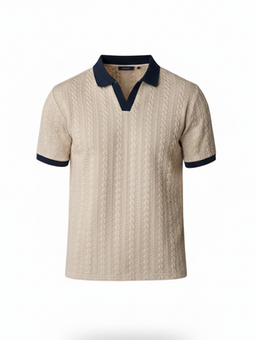 Polo Malha Contraste Firenze | Estilo Old Money