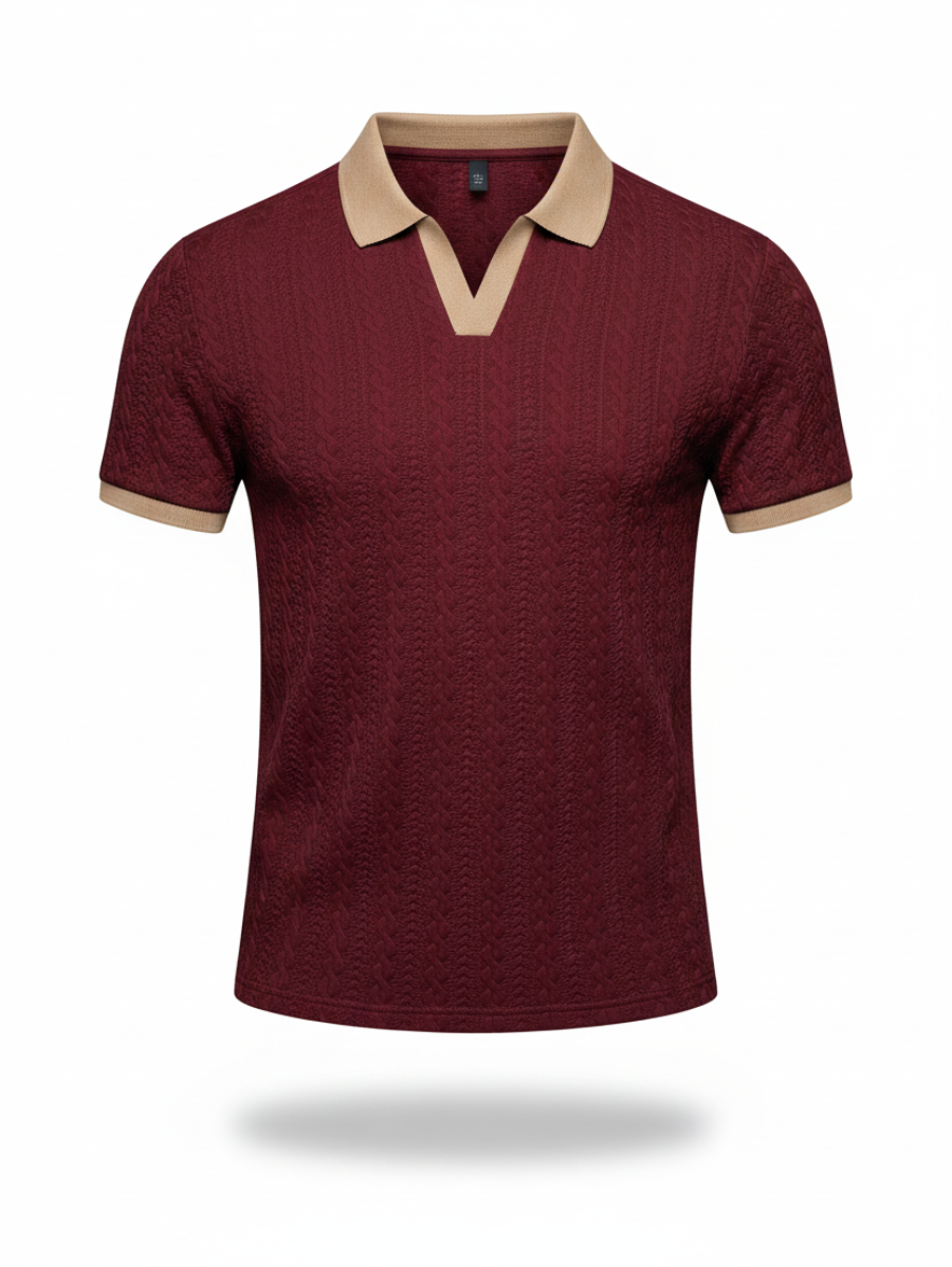 Polo Malha Contraste Firenze | Estilo Old Money