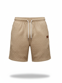 Shorts Jacquard Positano Favo de Mel | Couro e Canelado