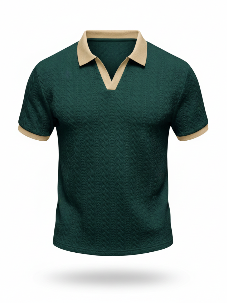 Polo Malha Contraste Firenze | Estilo Old Money