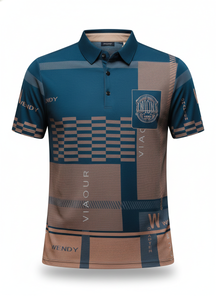 Polo Veneza Silk Ice Xadrez | Manga Curta Premium