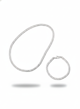 Kit 3 Pulseiras Minimalista Veneza | Aço Inox Essentials